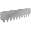 vidaXL Fűszegélyezés 10 pcs 103 x 30 cm fém Ezüst
