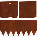vidaXL Fűszegélyezés 20 pcs 103 x 30 cm fém Rozsdás