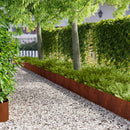vidaXL Fűszegélyezés 20 pcs 103 x 30 cm fém Rozsdás