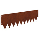 vidaXL Fűszegélyezés 20 pcs 103 x 30 cm fém Rozsdás