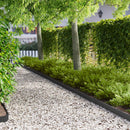 vidaXL Fűszegélyezés 10 pcs 103 x 10 cm Acél Fekete
