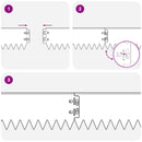 vidaXL Fűszegélyezés 30 pcs 103 x 10 cm Acél Fekete