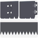vidaXL Fűszegélyezés 50 pcs 103 x 10 cm Acél Antracitszürke