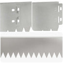 vidaXL Fűszegélyezés 20 pcs 103 x 10 cm Acél Ezüst