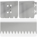 vidaXL Fűszegélyezés 30 pcs 103 x 10 cm Acél Ezüst