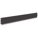 vidaXL Fűszegélyezés 10 pcs 103 x 15 cm Acél Fekete