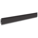 vidaXL Fűszegélyezés 20 pcs 103 x 15 cm Acél Fekete