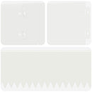 vidaXL Fűszegélyezés 10 pcs 103 x 15 cm Acél Fehér
