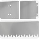 vidaXL Fűszegélyezés 30 pcs 103 x 15 cm Acél Ezüst