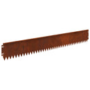 vidaXL Fűszegélyezés 30 pcs 103 x 15 cm Acél Rozsdás