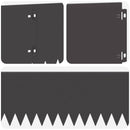 vidaXL Fűszegélyezés 10 pcs 103 x 20 cm Acél Fekete