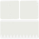 vidaXL Fűszegélyezés 10 pcs 103 x 20 cm Acél Fehér