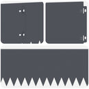 vidaXL Fűszegélyezés 20 pcs 103 x 20 cm Acél Antracitszürke