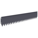 vidaXL Fűszegélyezés 30 pcs 103 x 20 cm Acél Antracitszürke