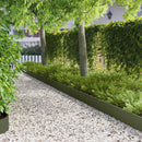 vidaXL Fűszegélyezés 30 pcs 103 x 20 cm Acél Olajzöld