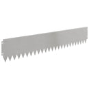 vidaXL Fűszegélyezés 10 pcs 103 x 20 cm Acél Ezüst