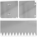 vidaXL Fűszegélyezés 10 pcs 103 x 20 cm Acél Ezüst