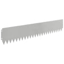 vidaXL Fűszegélyezés 30 pcs 103 x 20 cm Acél Ezüst