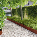 vidaXL Fűszegélyezés 10 pcs 103 x 20 cm Acél Rozsdás