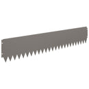 vidaXL Fűszegélyezés 10 pcs 103 x 20 cm Acél Rozsdás