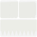 vidaXL Fűszegélyezés 10 pcs 103 x 25 cm Acél Fehér