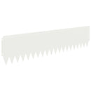 vidaXL Fűszegélyezés 10 pcs 103 x 25 cm Acél Fehér
