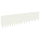 vidaXL Fűszegélyezés 20 pcs 103 x 25 cm Acél Fehér
