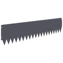 vidaXL Fűszegélyezés 10 pcs 103 x 25 cm Acél Antracitszürke