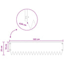 vidaXL Fűszegélyezés 20 pcs 103 x 25 cm Acél Antracitszürke