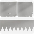 vidaXL Fűszegélyezés 20 pcs 103 x 25 cm Acél Ezüst