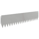 vidaXL Fűszegélyezés 10 pcs 103 x 25 cm Acél Ezüst
