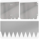 vidaXL Fűszegélyezés 20 pcs 103 x 25 cm Acél Ezüst