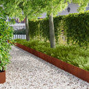 vidaXL Fűszegélyezés 10 pcs 103 x 25 cm Acél Rozsdás