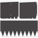 vidaXL Fűszegélyezés 10 pcs 103 x 30 cm Acél Fekete
