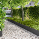 vidaXL Fűszegélyezés 20 pcs 103 x 30 cm Acél Fekete