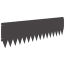 vidaXL Fűszegélyezés 20 pcs 103 x 30 cm Acél Fekete