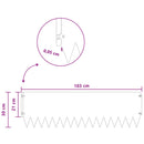 vidaXL Fűszegélyezés 20 pcs 103 x 30 cm Acél Fekete