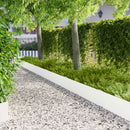 vidaXL Fűszegélyezés 20 pcs 103 x 30 cm Acél Fehér