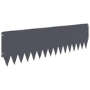 vidaXL Fűszegélyezés 10 pcs 103 x 30 cm Acél Antracitszürke