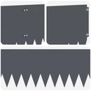 vidaXL Fűszegélyezés 20 pcs 103 x 30 cm Acél Antracitszürke