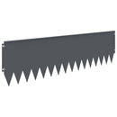 vidaXL Fűszegélyezés 20 pcs 103 x 30 cm Acél Antracitszürke