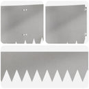 vidaXL Fűszegélyezés 10 pcs 103 x 30 cm Acél Ezüst