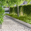 vidaXL Fűszegélyezés 10 pcs 103 x 30 cm Acél Ezüst