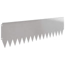 vidaXL Fűszegélyezés 10 pcs 103 x 30 cm Acél Ezüst