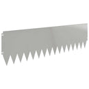 vidaXL Fűszegélyezés 10 pcs 103 x 30 cm Acél Ezüst