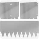 vidaXL Fűszegélyezés 20 pcs 103 x 30 cm Acél Ezüst