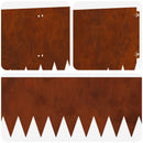 vidaXL Fűszegélyezés 10 pcs 103 x 30 cm Acél Rozsdás