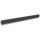 vidaXL Fűszegélyezés 10 pcs 103 x 10 cm Acél Fekete