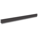 vidaXL Fűszegélyezés 10 pcs 103 x 10 cm Acél Fekete