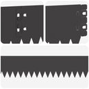 vidaXL Fűszegélyezés 20 pcs 103 x 10 cm Acél Fekete